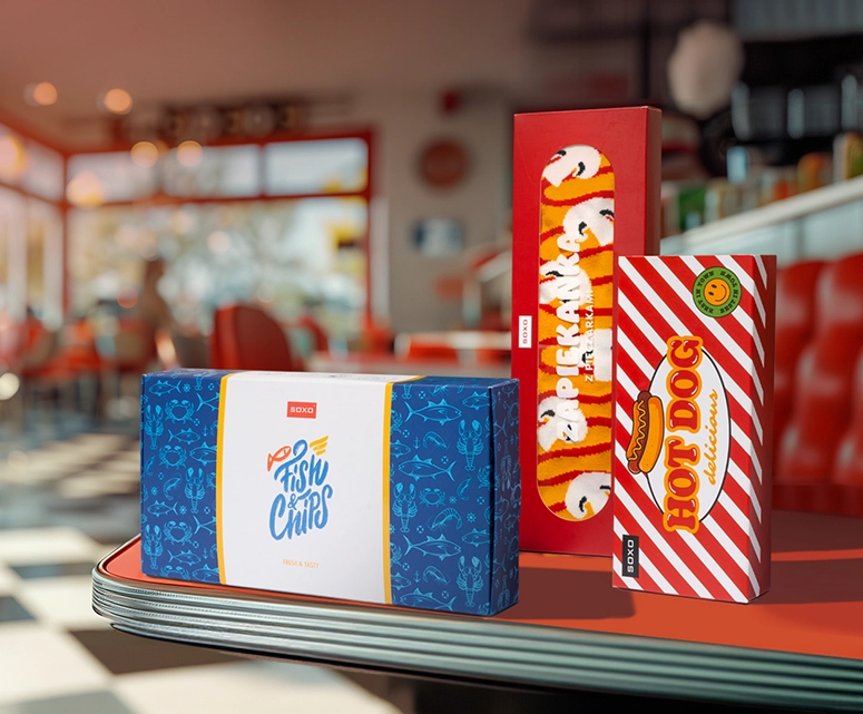 PONOŽKY SO VZOROM FAST FOOD PONOŽKY SO VZOROM FAST FOOD